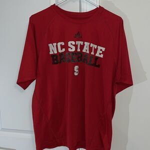 Adidas NC State Wolfpack Baseball Team issue #46?practice T shirt L Cool Tee